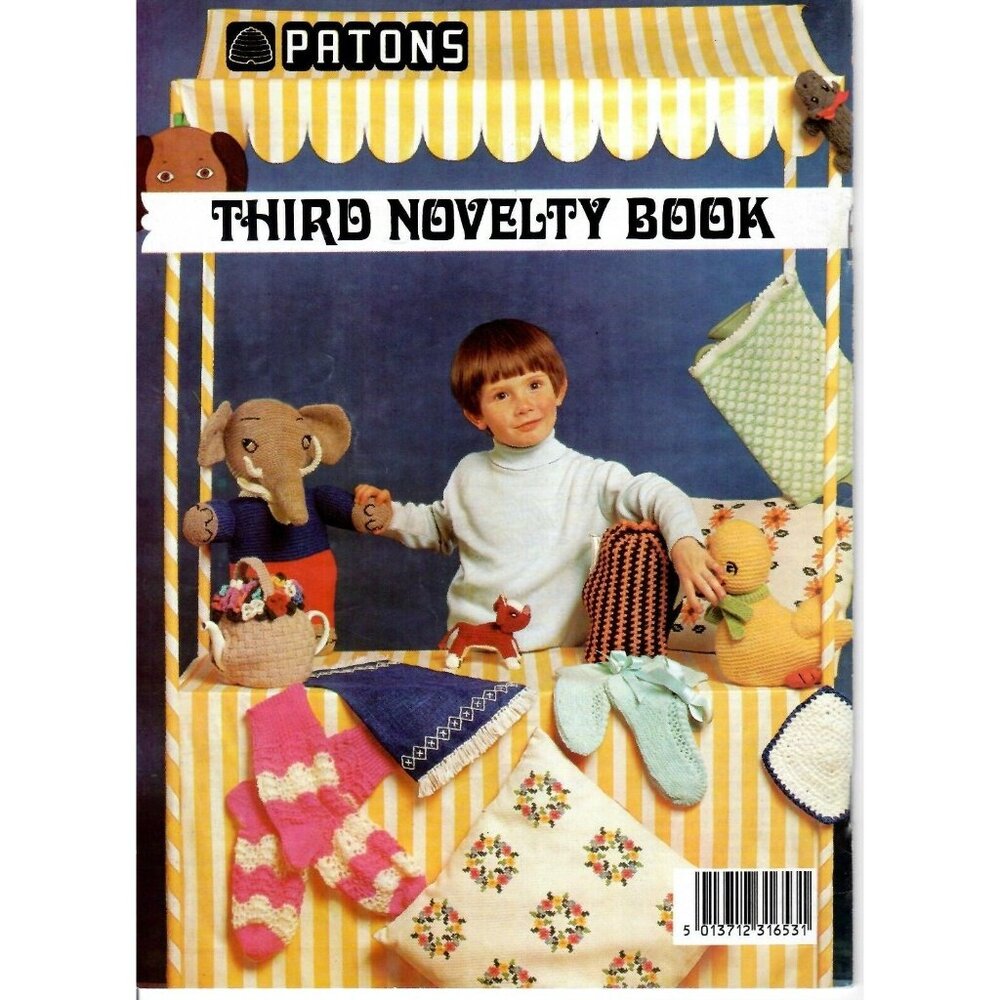 Knitting & Crochet Plush Patterns Stuffed Animals Pillows Dolls Vintage - Picture 5 of 5